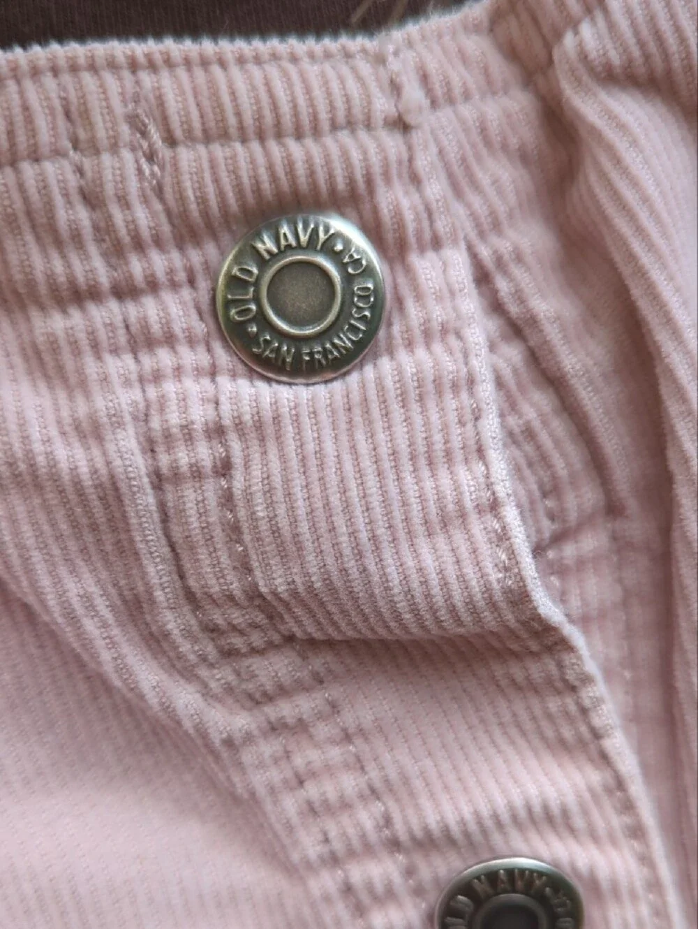Old Navy Light Pink Button-Front Pinafore Dress
